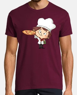 Cocinero pizza - camiseta hombre