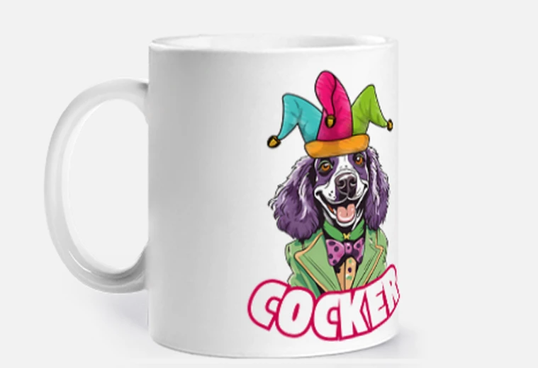 Tazza ceramica cane – english cocker spaniel fauve, ceramica, nero Tazza ceramica cane – english cocker spaniel fauve, ceramica, nero