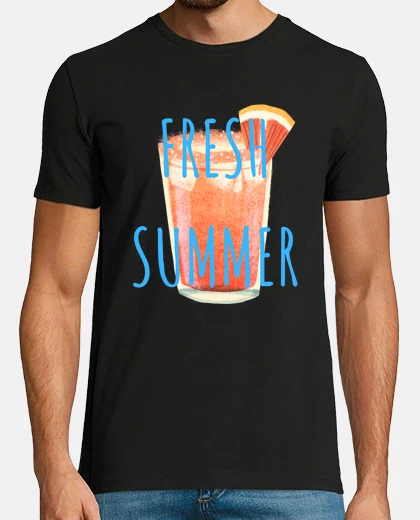 T-shirt cocktail rosa estivo fresco