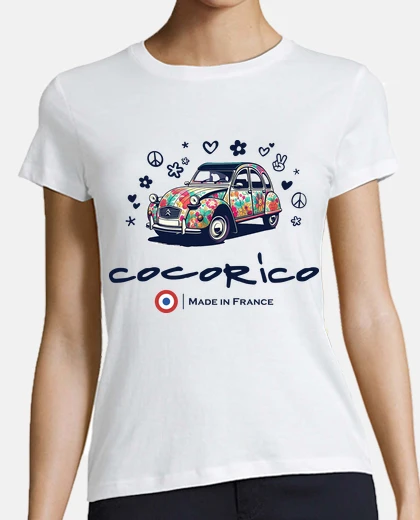 Tee-shirt Cocorico Made in France Citroen 2 CV