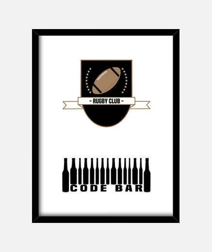Cadre Code Bar Rugby club