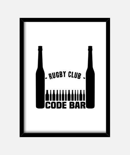 Cadre Code Bar Rugby club