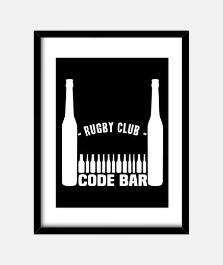 Cadre Code Bar Rugby club