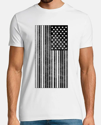 Tee-shirt Code-barres USA