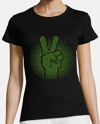 Playera Código binario signo victoria