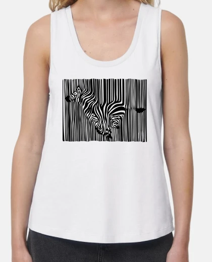 Camiseta Código de barras cebra