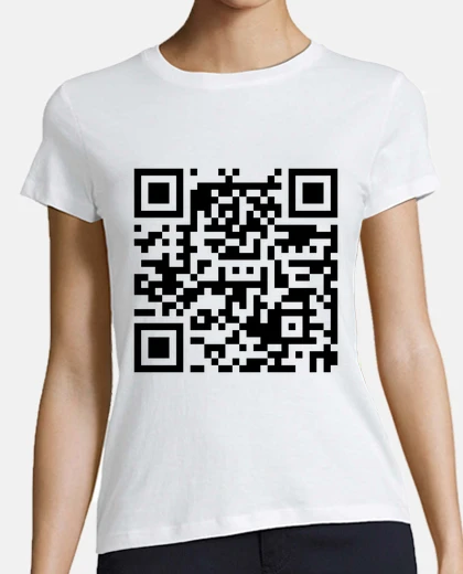 Camiseta código qr divertido vete a la mierda