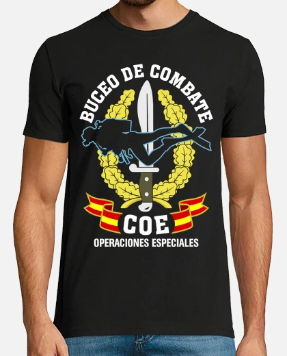 Camiseta De Buceo Orca Tribal Manga Corta Para Hombre - Algodón 180 G/m2, Fabricada En España