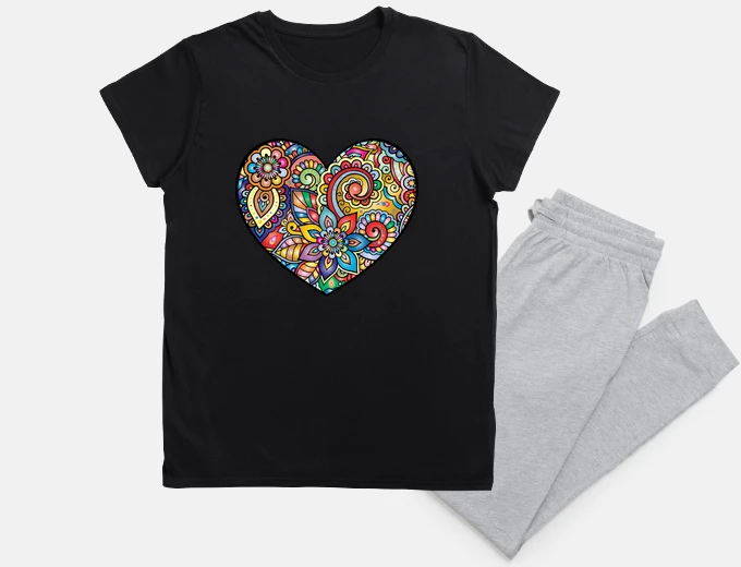 Pyjama Coeur - saint valentin - amour