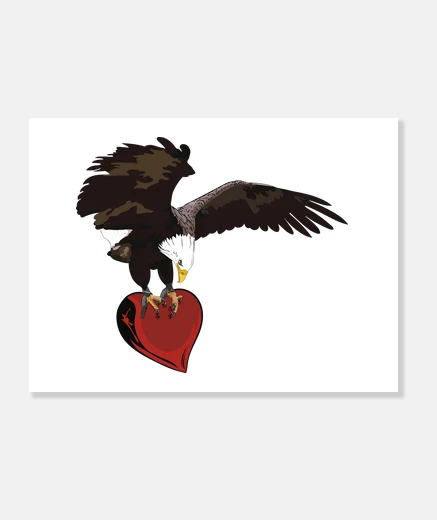 Tableau coeur aigle