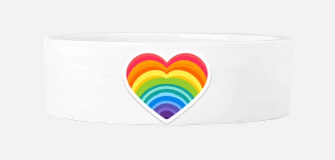 Mascotas Coeur arc en ciel