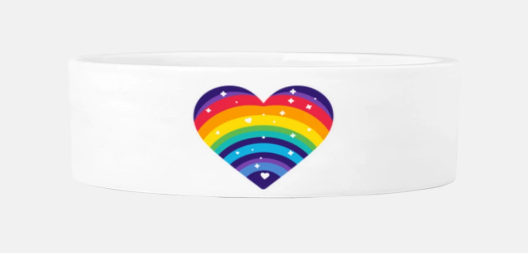 Mascotas Coeur arc en ciel etoilée