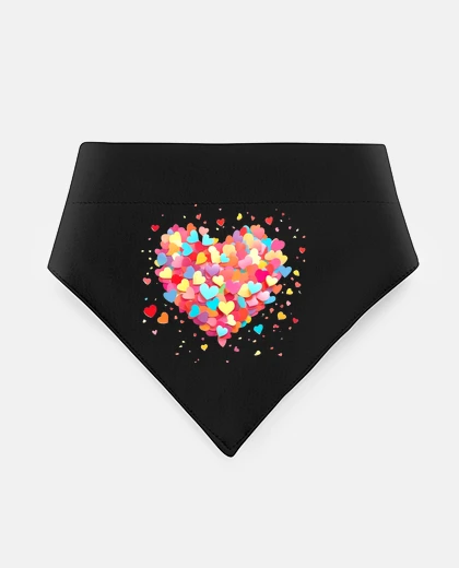 Mascotas coeur confettis en forme de coeurs carnaval