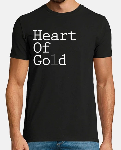 Tee-shirt cœur d&#39;or