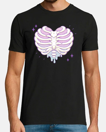 Tee-shirt coeur de cage thoracique