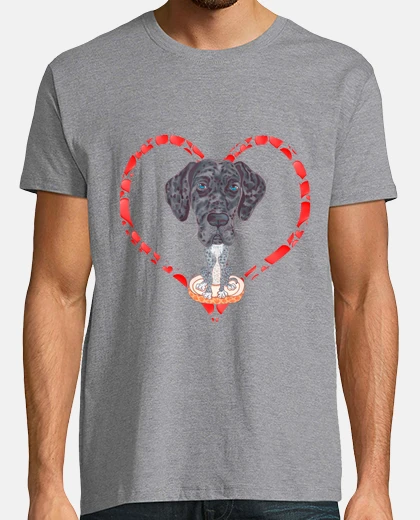 Tee-shirt coeur de grand danois