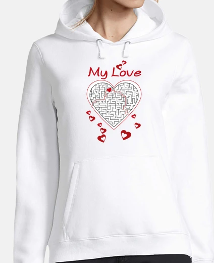 Sweat coeur de labyrinthe
