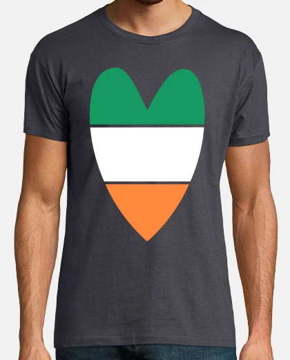 Tee-shirt coeur en irl and un
