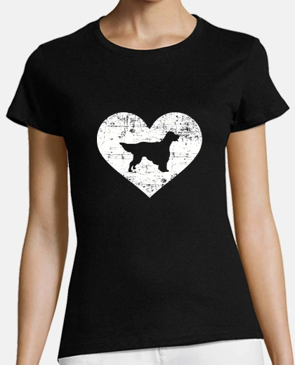 Tee-shirt coeur setter anglais