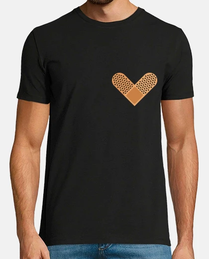 Tee-shirt coeur sparadrap