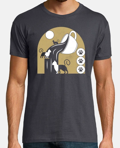 Playera Coffee Cats Art Deco