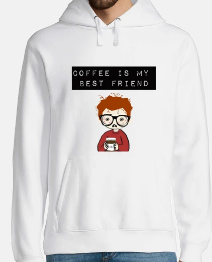 Felpa coffee è il mio best amico, uomo
