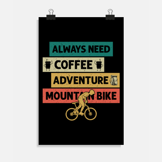 coffee adventure and mountain bike