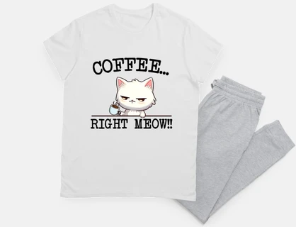 Coffee Right Meow Funny