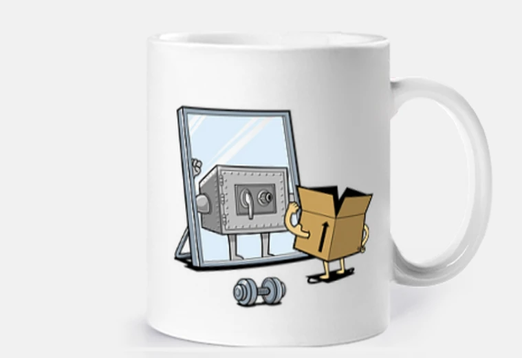 Mug coffre fort