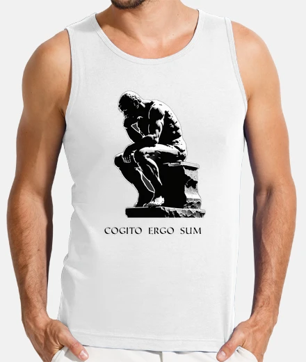 T-shirt cogito ergo sum penso dunque sono
