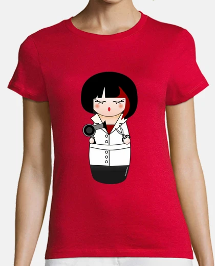 Tee-shirt coiffeur kokeshi