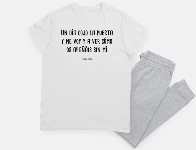 Pijama Cojo la puerta - Frases de Madres