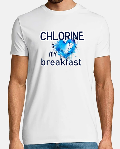 T-shirt colazione al cloro un battito cardiaco 
