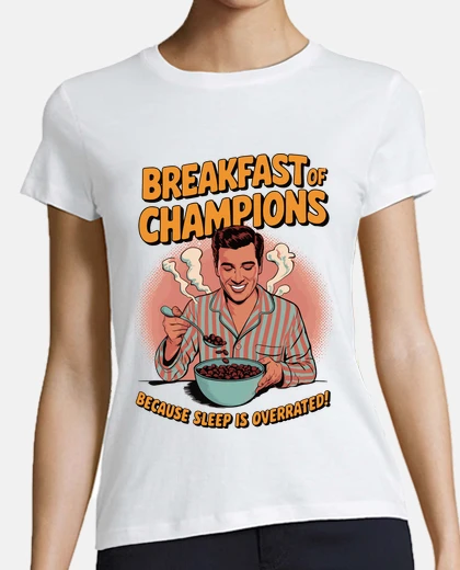 T-shirt colazione dei campioni caffè umorismo