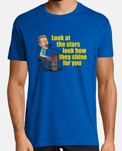 Tee-shirt coldplay jaune