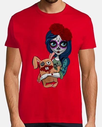 Camiseta Coleccion Monster,Hombre, manga corta, rojo, calidad extra