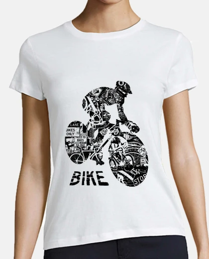 Tee-shirt collage v&eacute;lo