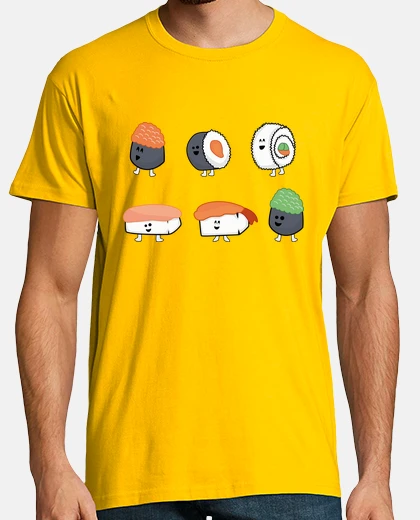 Tee-shirt collecte de bulle de sushi