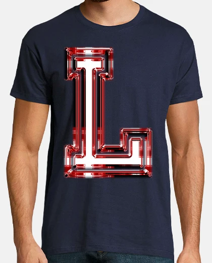 T-shirt college rosso l