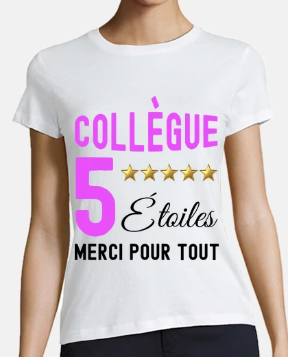 Tee-shirt Collegue Humour Depart Message