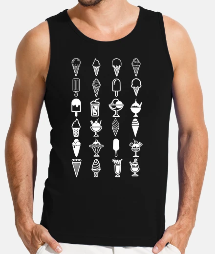 T-shirt collezione di gelati