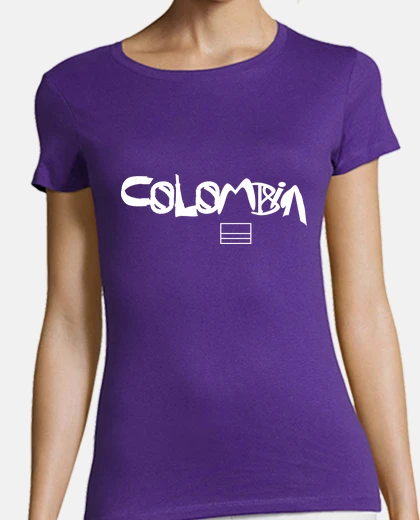 Playera colombia camiseta escudo textos b