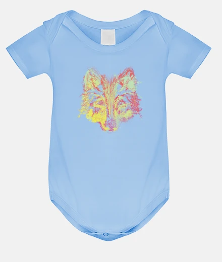 Kids color explosion wolf