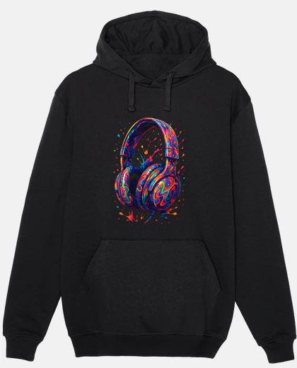 Hoodie color headphones music party helmets