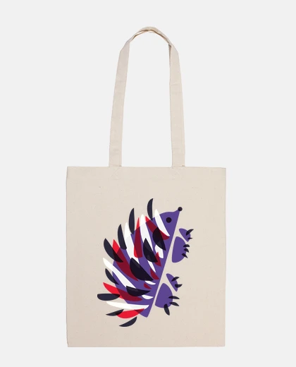 Sac coloré géométrique hérisson mignon