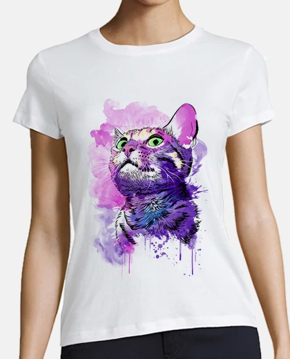 T-shirt colore water gattoto