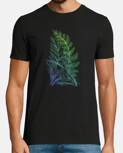 Camiseta colores de tatuaje de mariposa ahumada