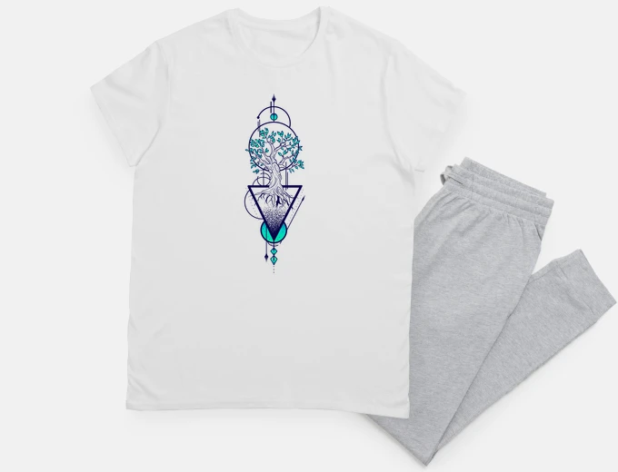 Pajama colorful geometric tree of life