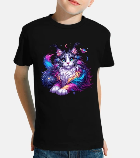 Ropa colorful maine coon cosmic cat