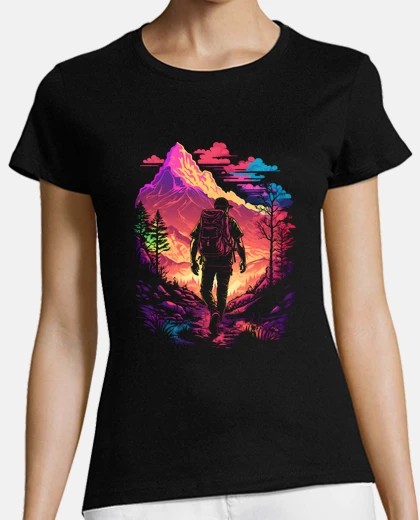 Playera colorful mountain